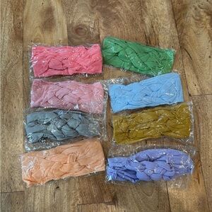 Colorful Braided Headbands Set